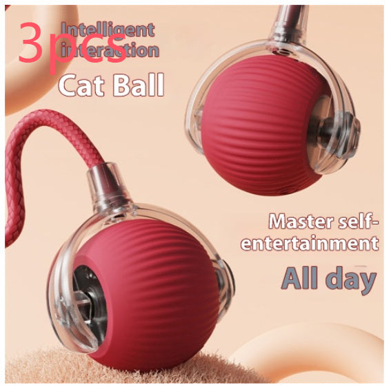 Automatic Electric Cat Toy – Self-Entertainment Rolling Ball for Cats