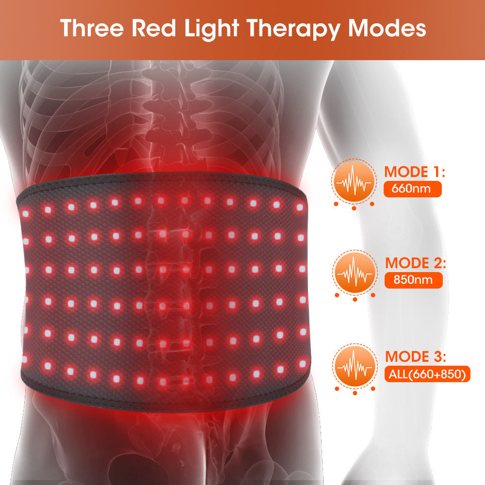 Red Light Therapy Belt β Infrared Heat Waist Support for Pain Relief & Muscle Recovery