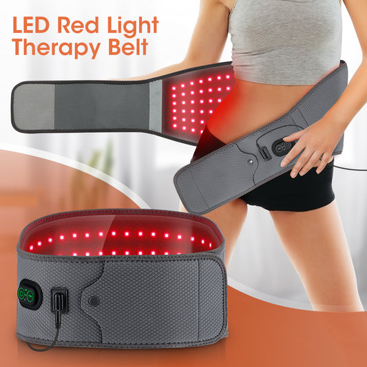 Red Light Therapy Belt – Infrared Heat Waist Support for Pain Relief & Muscle Recovery