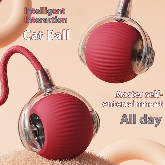 Automatic Electric Cat Toy – Self-Entertainment Rolling Ball for Cats